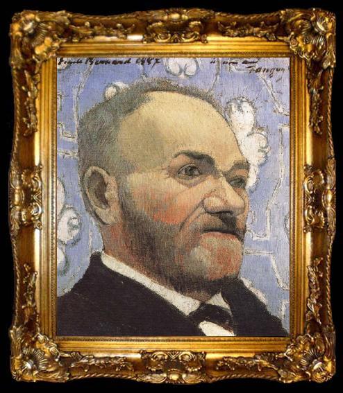 framed  Emile Bernard Portrait  of Piere Tanguy, ta009-2
